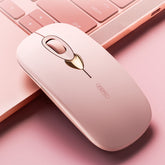 Ratón inalámbrico Bluetooth Inphic Q8 Gen 2 con carga silenciosa para oficina, negocios, niñas y computadora portátil
